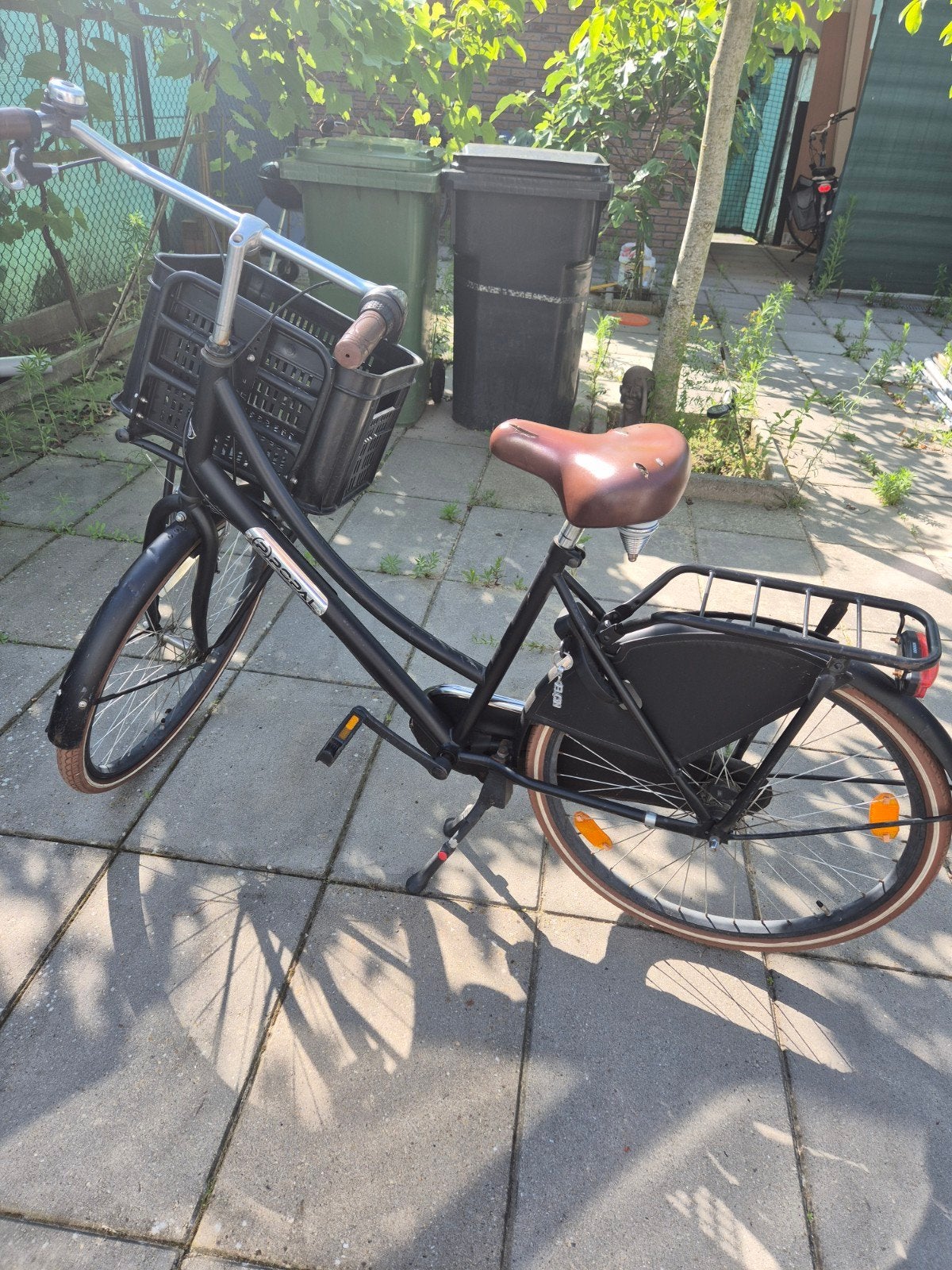 Popal Daily Dutch Basic Damesfiets - Zwart, Terugtraprem, Gebruikt, Versnellingen, 50 tot 53 cm