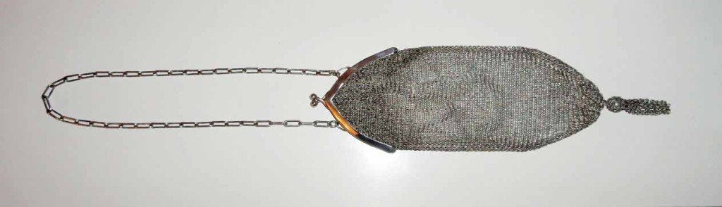 Beugeltas zilver malienkolder beurs tasje, Verzenden, Zilver
