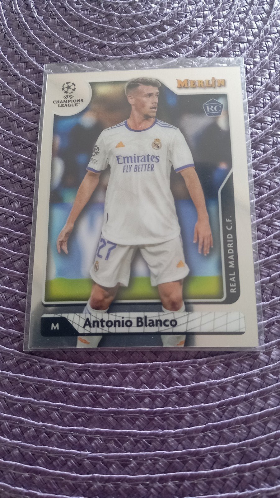 Antonio Blanco Merlin Topps Champions League Kaart, Ophalen of Verzenden