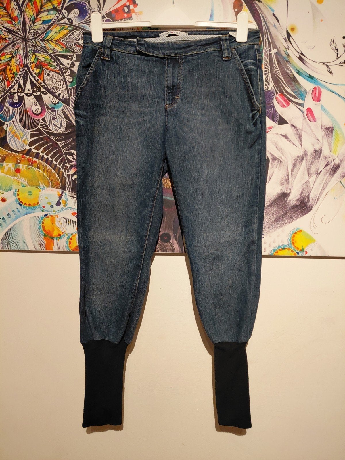 Vintage Tommy Hilfiger Y2K Jodhpur Jeans (2005) Maat 40/42, Blauw, Ophalen of Verzenden, W33 - W36 (confectie 42/44), Gedragen