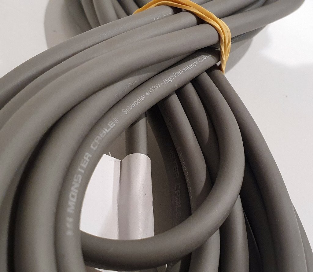 Subwooferkabel (RCA) Monster 400SW High Performance (5 m), S, Ophalen of Verzenden, S, S