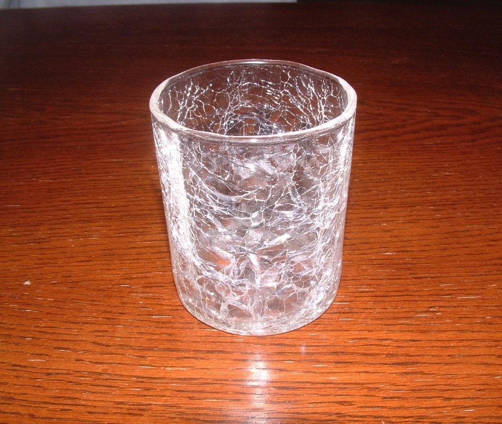 vintage craquele glas, Ophalen of Verzenden, Zo goed als nieuw
