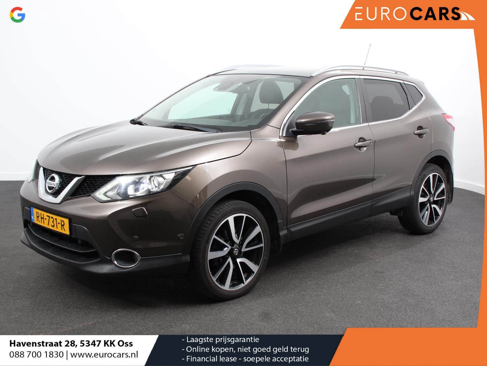Nissan Qashqai 1.2 Tekna Airco Cruise control LED Parkeersen, Voorwielaandrijving, Gebruikt, Euro 6, 4 cilinders