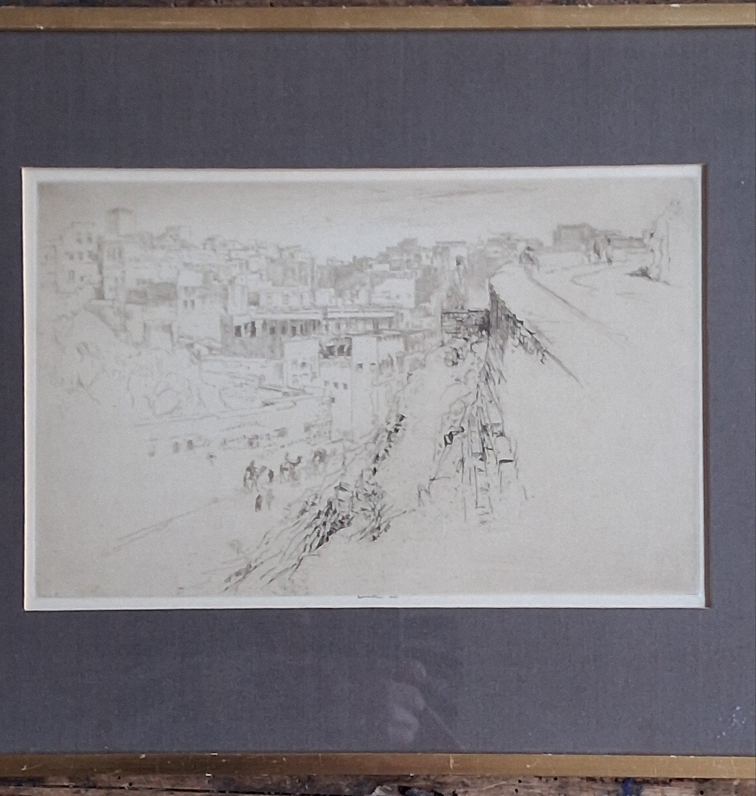 Ernst. S. Lumsden(1883-1948), Jodpur, 1914.  * Zie tekst, Ophalen, Ets, Gesigneerd, Landschap