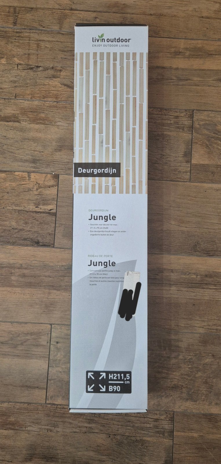 Nieuw Livin Outdoor Deurgordijn Jungle 211,5x90cm, Ophalen, Overige merken, Bruin, Hout