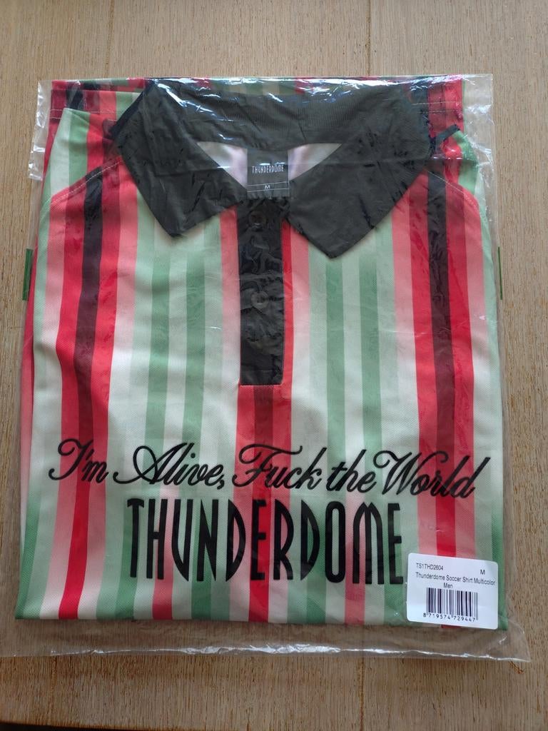 Thunderdome multicolor soccer shirt maat M, Ophalen of Verzenden, Nieuw, Zwart