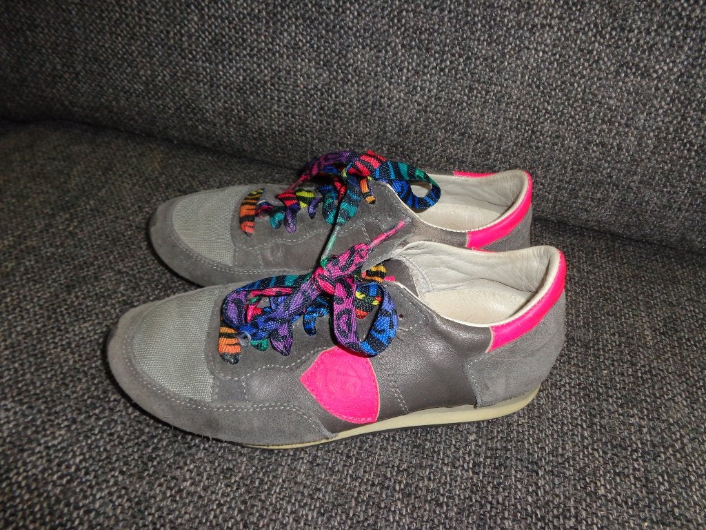 Te gekke meisjesgympen van philippe model, maat 34, Kinderen en Baby's, Meisje, Schoenen, Ophalen of Verzenden, Zo goed als nieuw