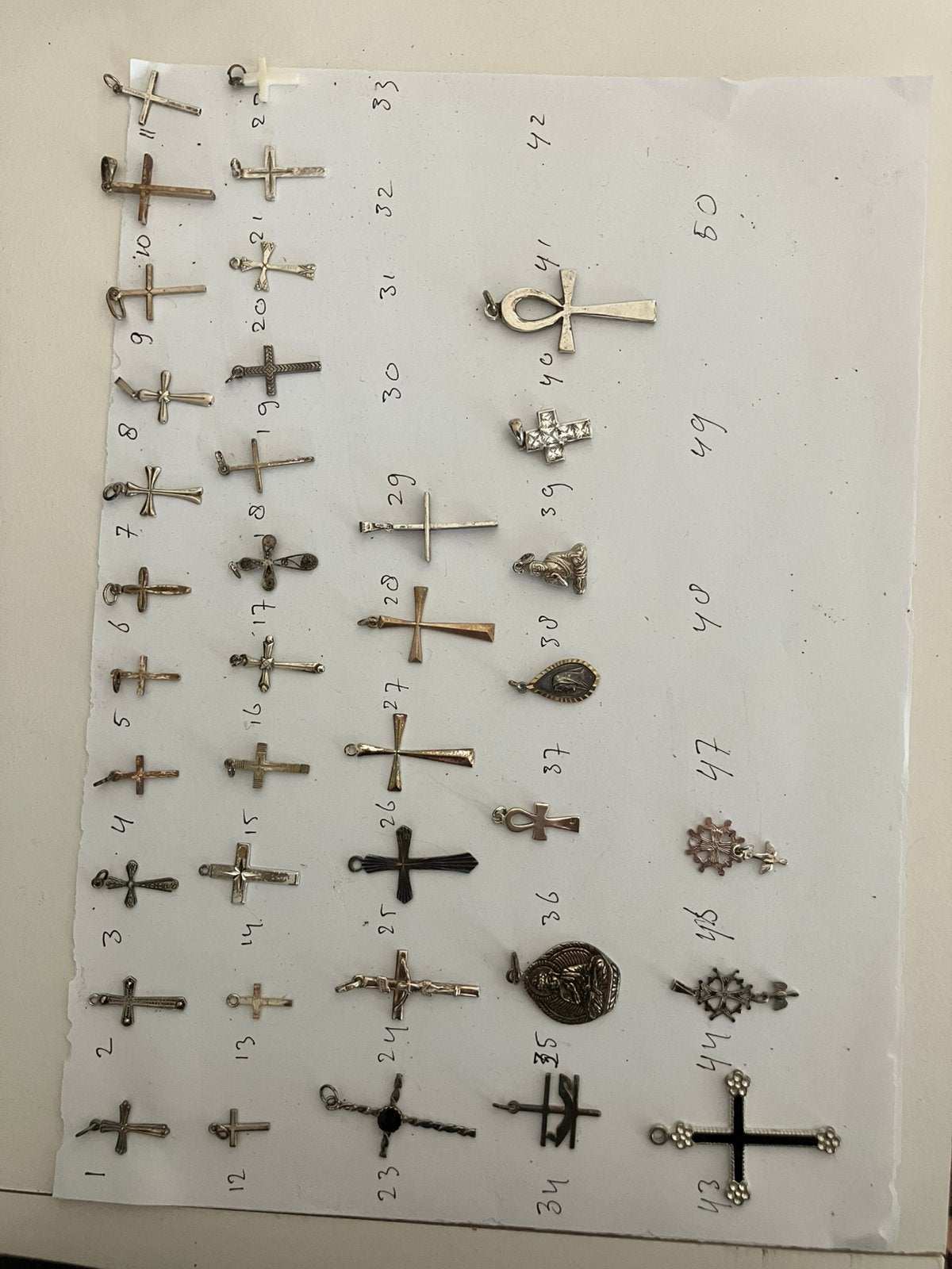 Zilveren kruisjes, Ophalen of Verzenden, Zo goed als nieuw, Zilver