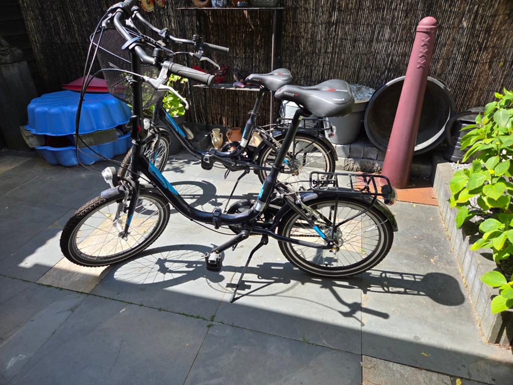 Bergsma vouwfiets MBM Nantes Marlin zgan, Fietsen en Brommers, Fietsen | Tandems, Minder dan 10 versnellingen, Minder dan 49 cm