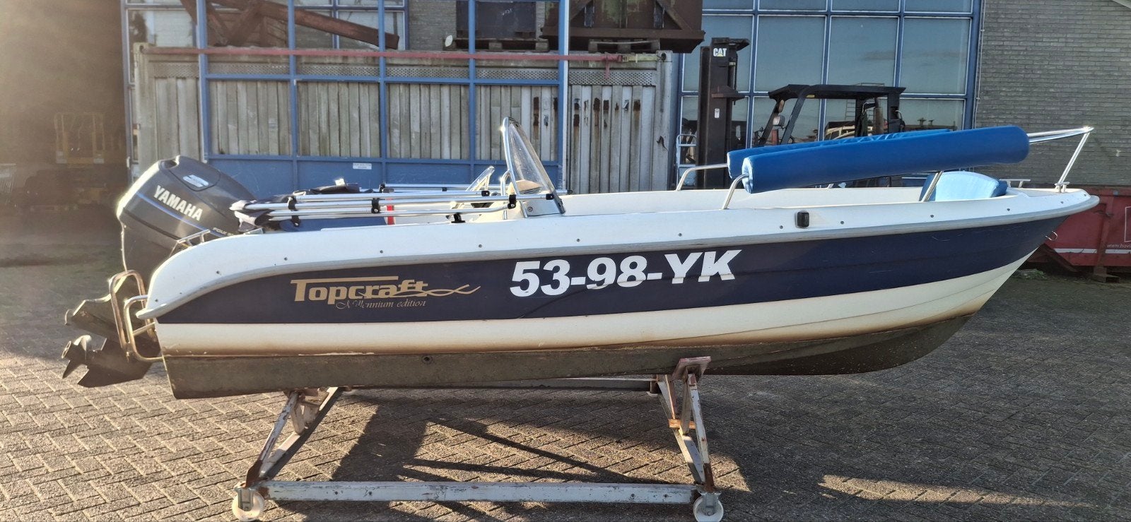 Topcraft 440 millenium yamaha 40 pk 4 takt kussens dekkleed, Gebruikt, Met afstandsbediening, Ophalen of Verzenden, 30 tot 50 pk