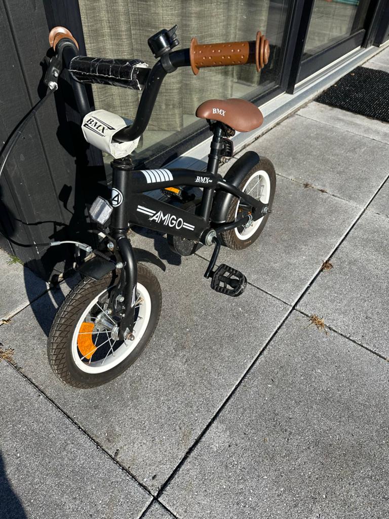 Kinderfiets met zijwieltjes - Amigo BMX, Ophalen, Gebruikt, Overige typen