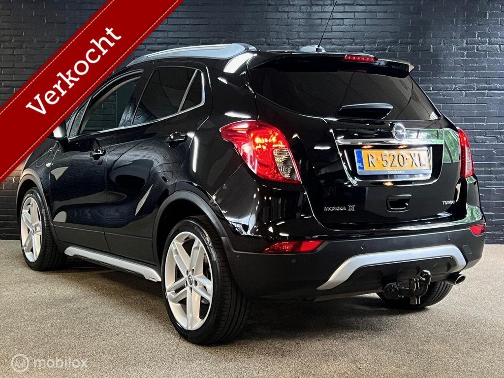 Opel Mokka X 1.4 Turbo Black Edition, Auto's, Opel, Voorwielaandrijving, Gebruikt, Euro 6, Leder