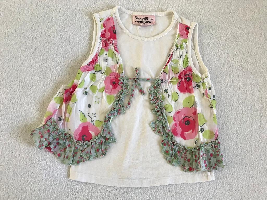 Barbara Farber shirtje bloemen 98, Gebruikt, Meisje, Ophalen of Verzenden, Shirt of Longsleeve