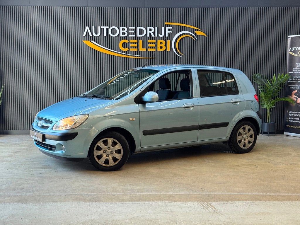 Hyundai Getz 1.4i Active Cool 2008 BLAUW AIRCO|NAP|CARPLAY, Voorwielaandrijving, 4 cilinders, Blauw, Origineel Nederlands