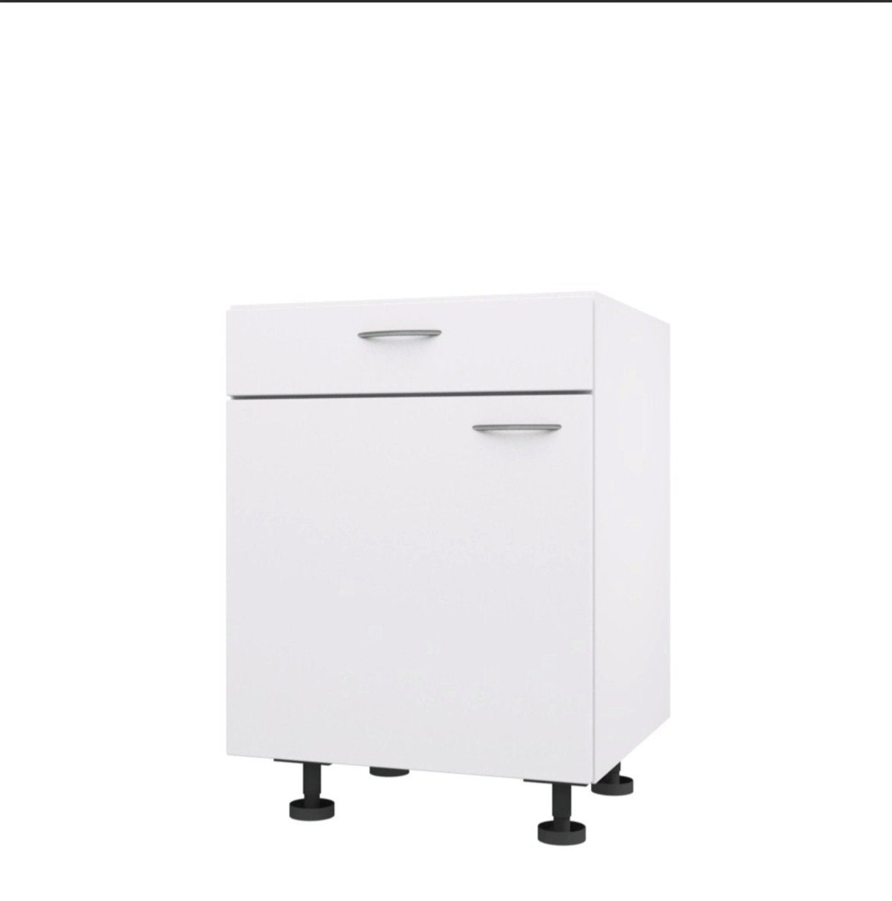 Bribus onderkast + lade 60 cm breed - Eco Tijdloos W300 wit, Ophalen, Wit, 50 tot 100 cm, Zo goed als nieuw