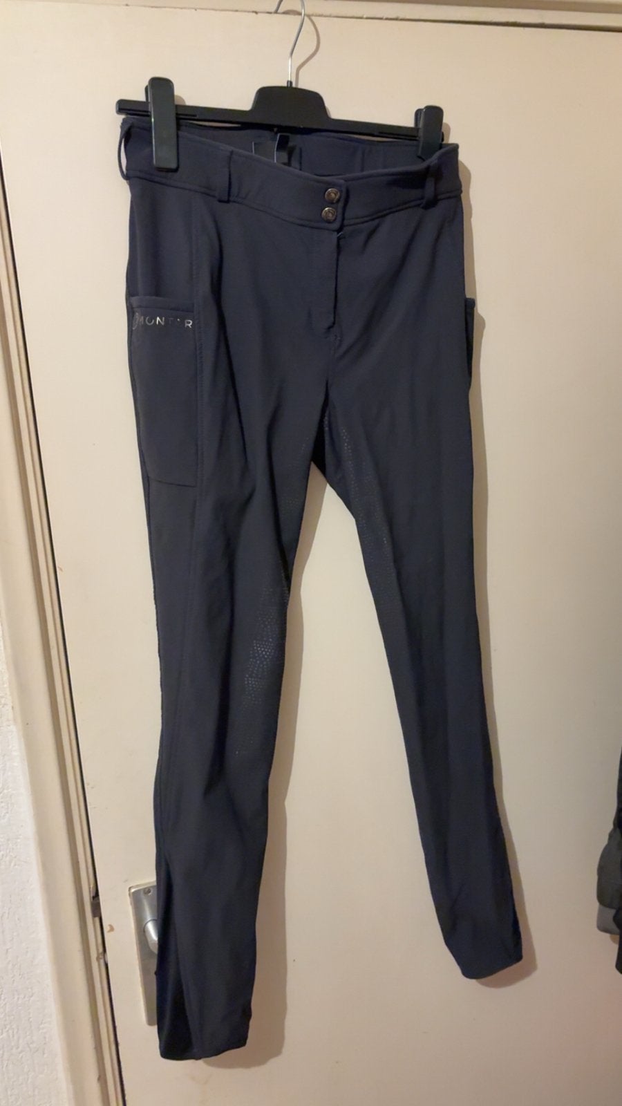 Montar rijbroek maat 40 navy, Dieren en Toebehoren, Paardrijkleding, Blauw, Dressuur, Zo goed als nieuw, Dames