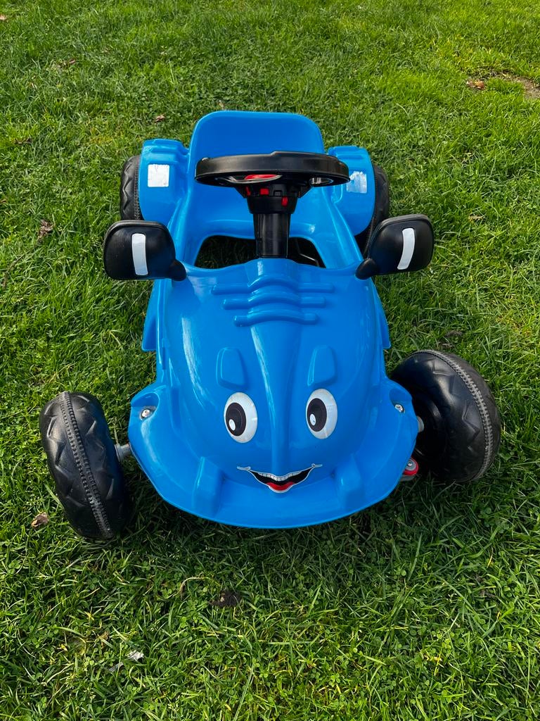 Trapauto Herby - Blauwe Kinder Trapauto, Ophalen, Gebruikt, Trapvoertuig