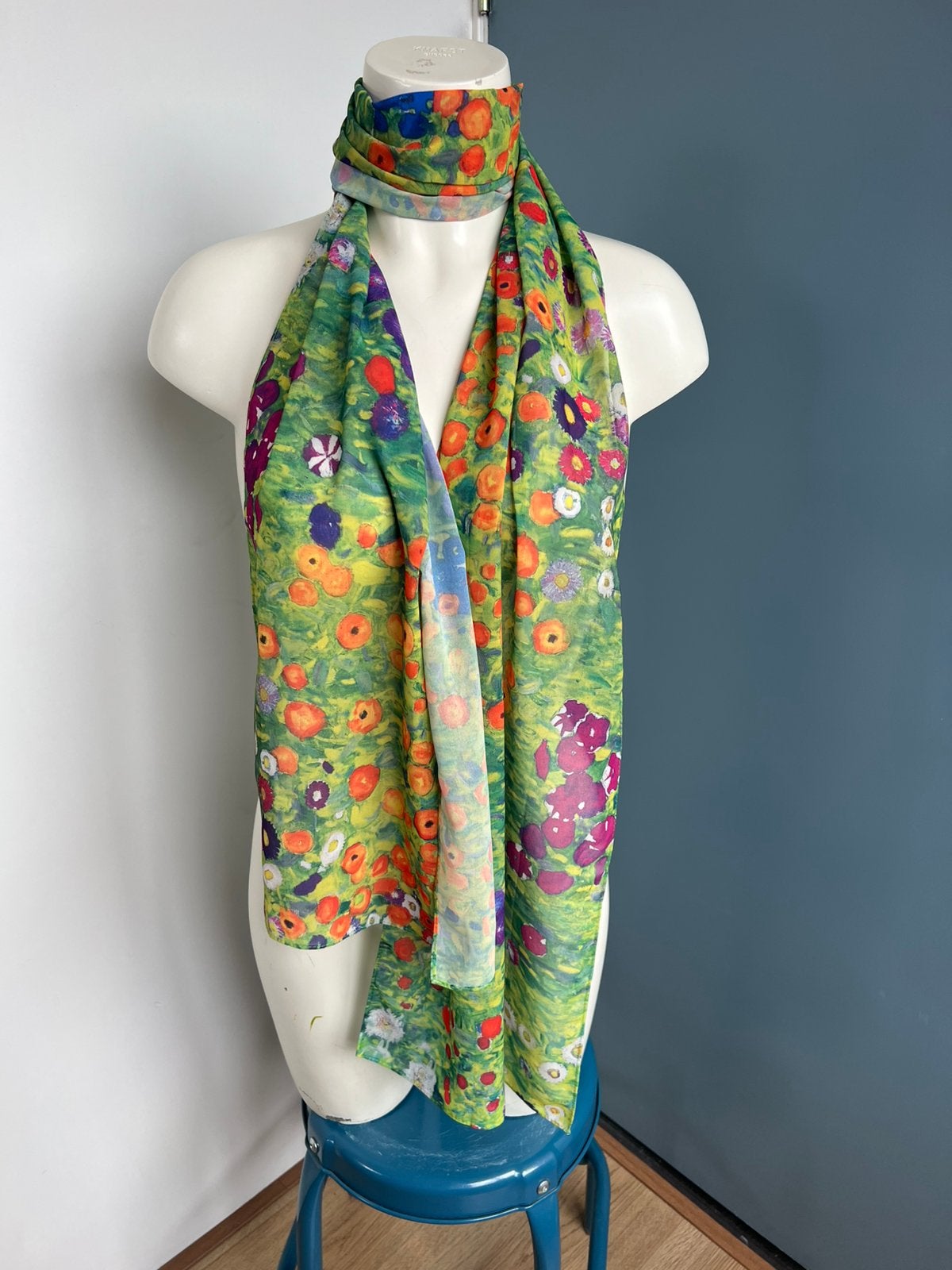 Articone kleurrijk dunne lange sjaal bloemen gustav klimt, Kleding | Dames, Mutsen, Sjaals en Handschoenen, Maat 46/48 (XL) of groter