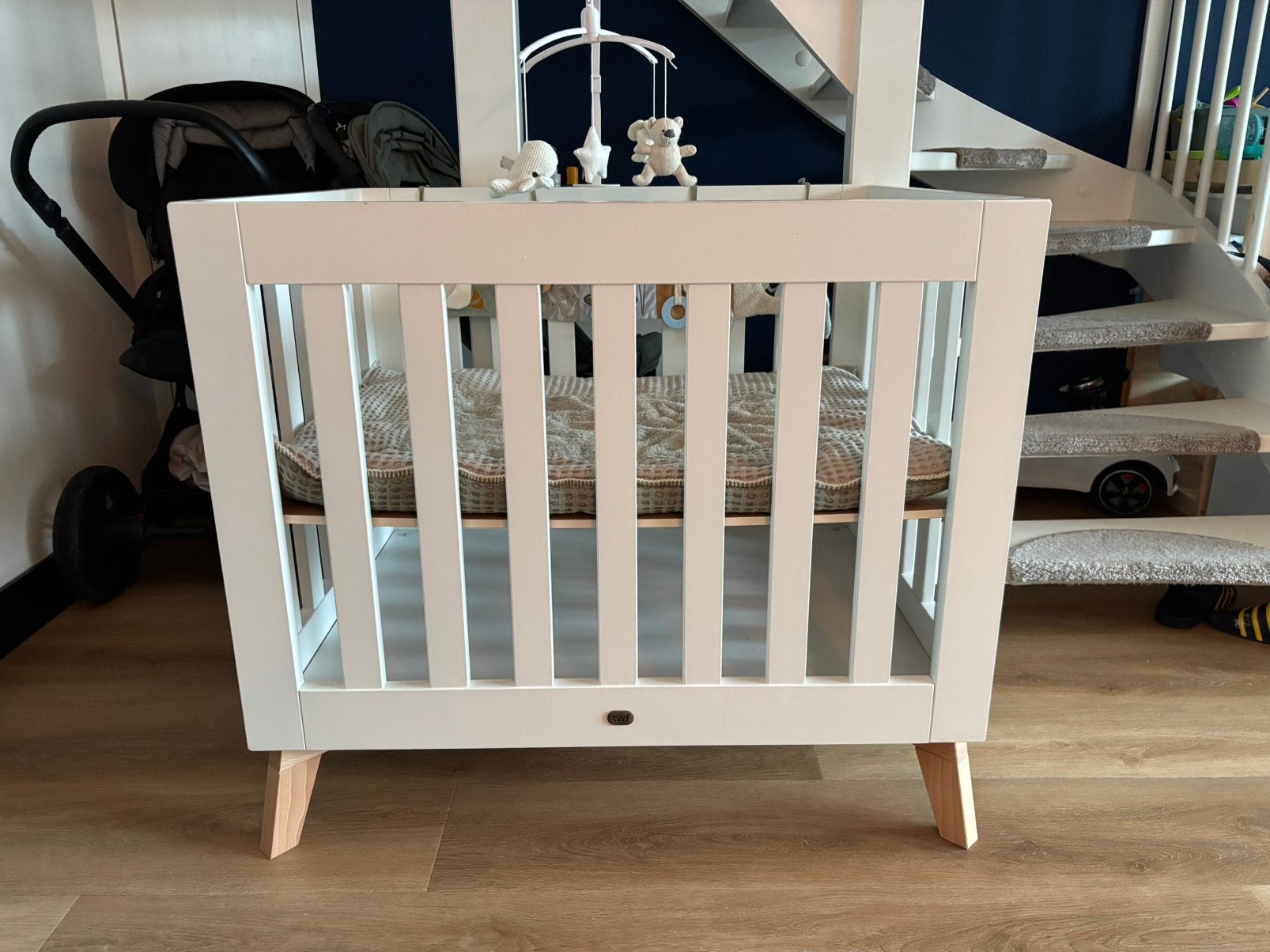 Witte Box van merk TWF, Kinderen en Baby's, Ophalen, Gebruikt, Rechthoekig, In hoogte verstelbaar