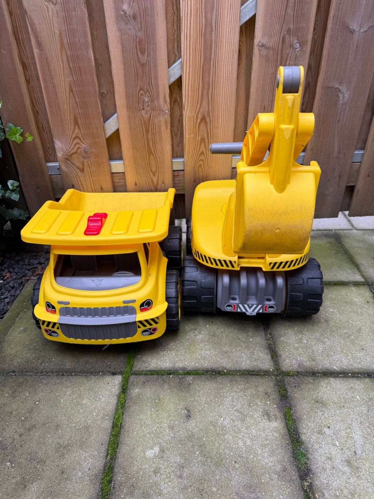 BIG Bobby Dumper en Graafmachine Speelgoedset, Ophalen, Gebruikt