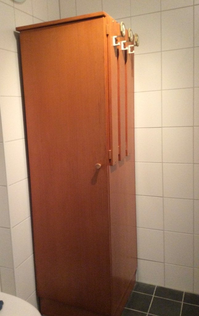 Hang kast van meubelplaat Oregon Pine, Huis en Inrichting, Ophalen, Gebruikt, 50 tot 100 cm, 150 tot 200 cm