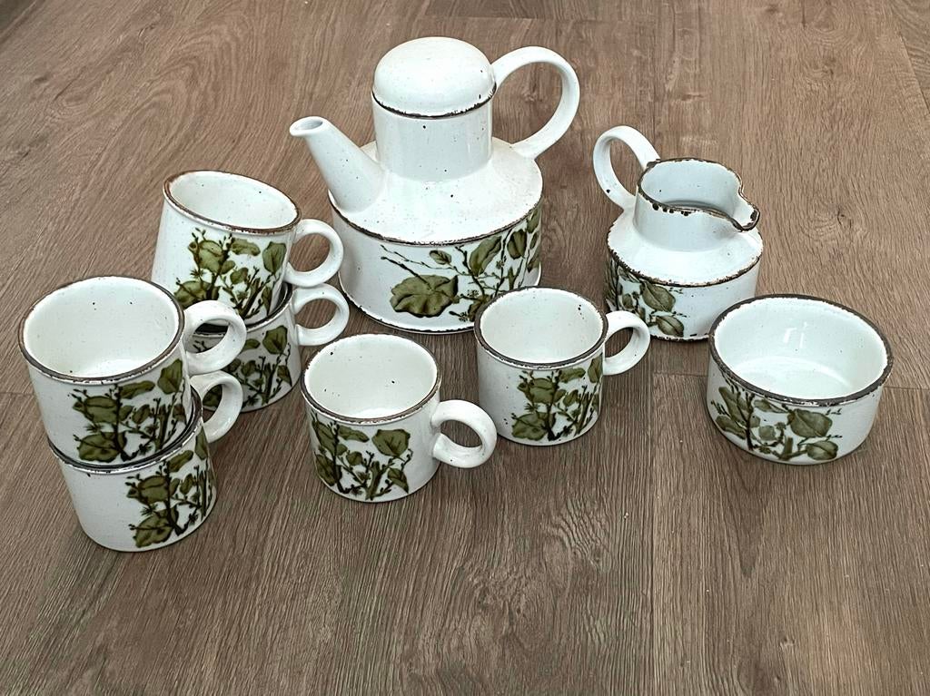 Wedgwood Greenleaves Midwinter Thee-servies Koffie-servies, Keramiek, Ophalen of Verzenden, Zo goed als nieuw, Wedgwood