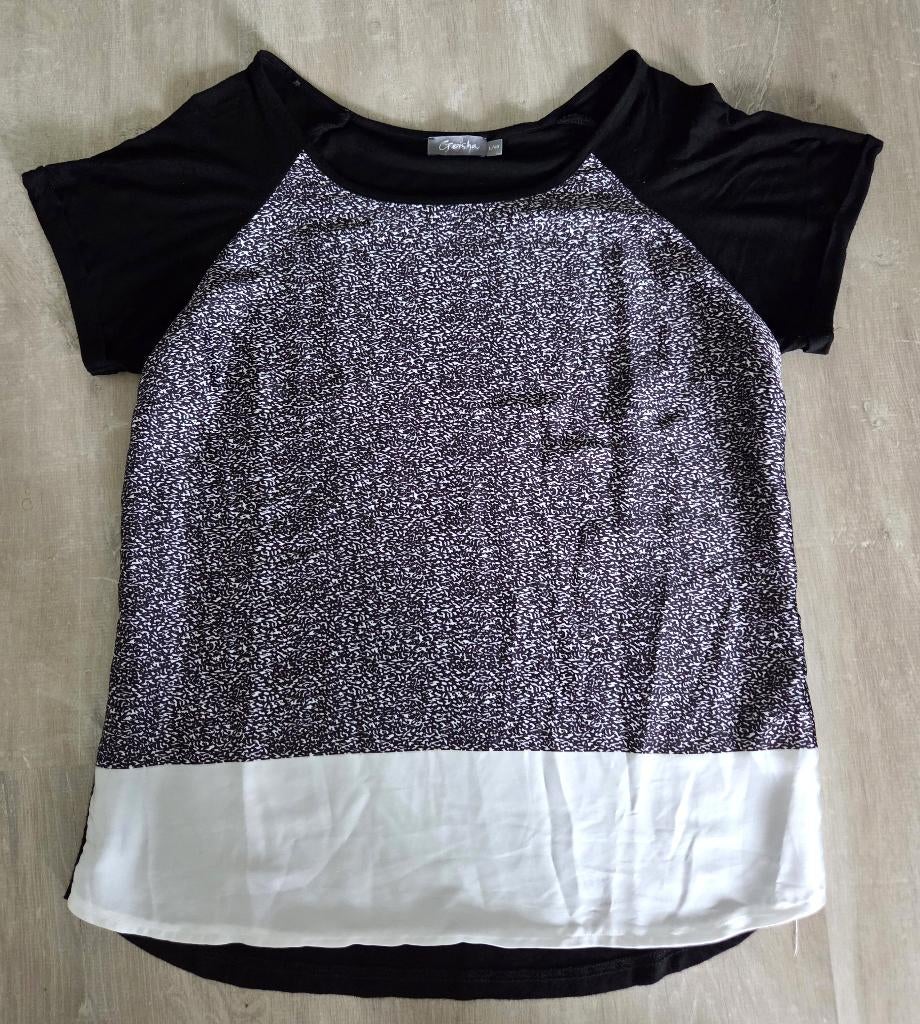 Geisha zwart wit gespikkelde dames blouson, maat 40, Kleding | Dames, Blouses en Tunieken, Overige kleuren, Geisha, Maat 46/48 (XL) of groter