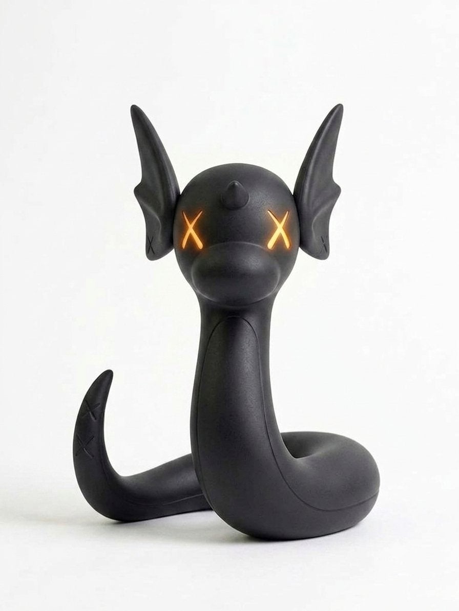 KAWS x Dratini Figuur - Zeldzaam Verzamelobject, Ophalen of Verzenden, Zo goed als nieuw, H, D