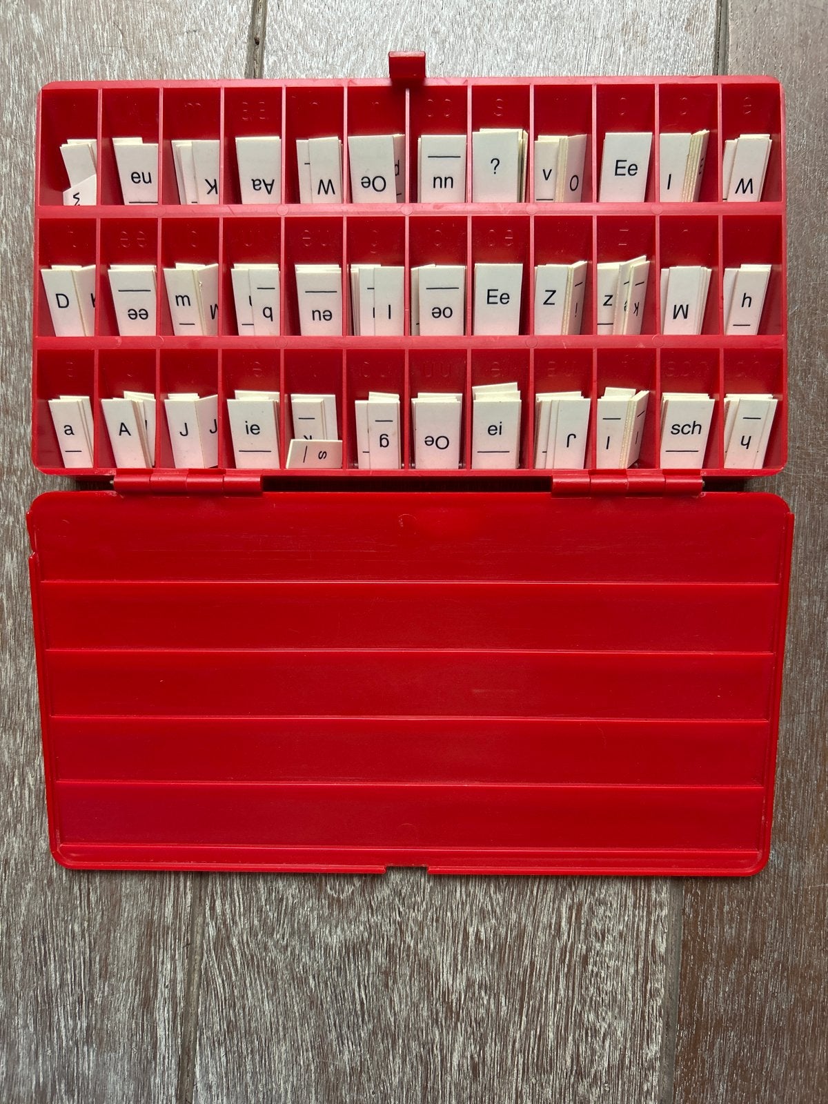 Letterdoosje om te leren lezen en spellen, Kinderen en Baby's, Ophalen of Verzenden, Gebruikt, Taal en Lezen