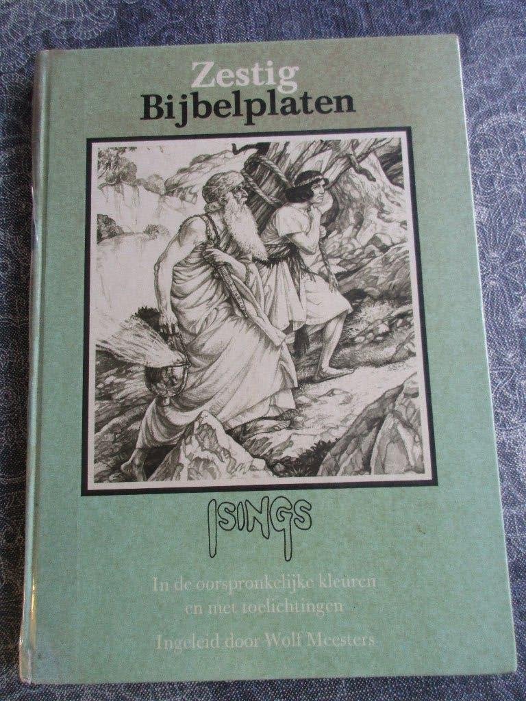 vintage -- Zestig Bijbelplaten van Isings, Ophalen of Verzenden, Gelezen