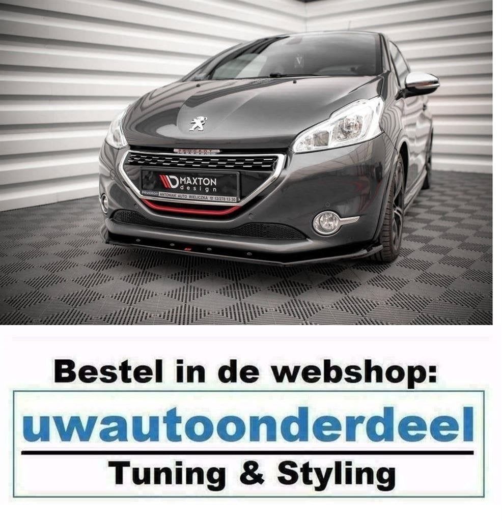 Maxton Design Spoiler Lip Splitter Voor Peugeot 208 GTI Mk1, Verzenden
