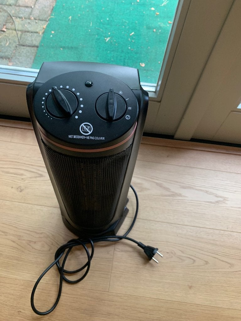 Keramische zuilventilator kachel, Ophalen, Overige soorten, Elektrisch, Zo goed als nieuw