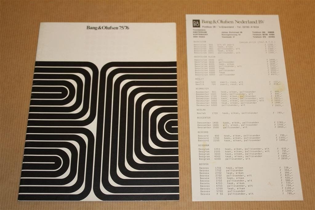 Bang & Olufsen Catalogus 1975-1976 !!, Boeken, Ophalen of Verzenden, Zo goed als nieuw