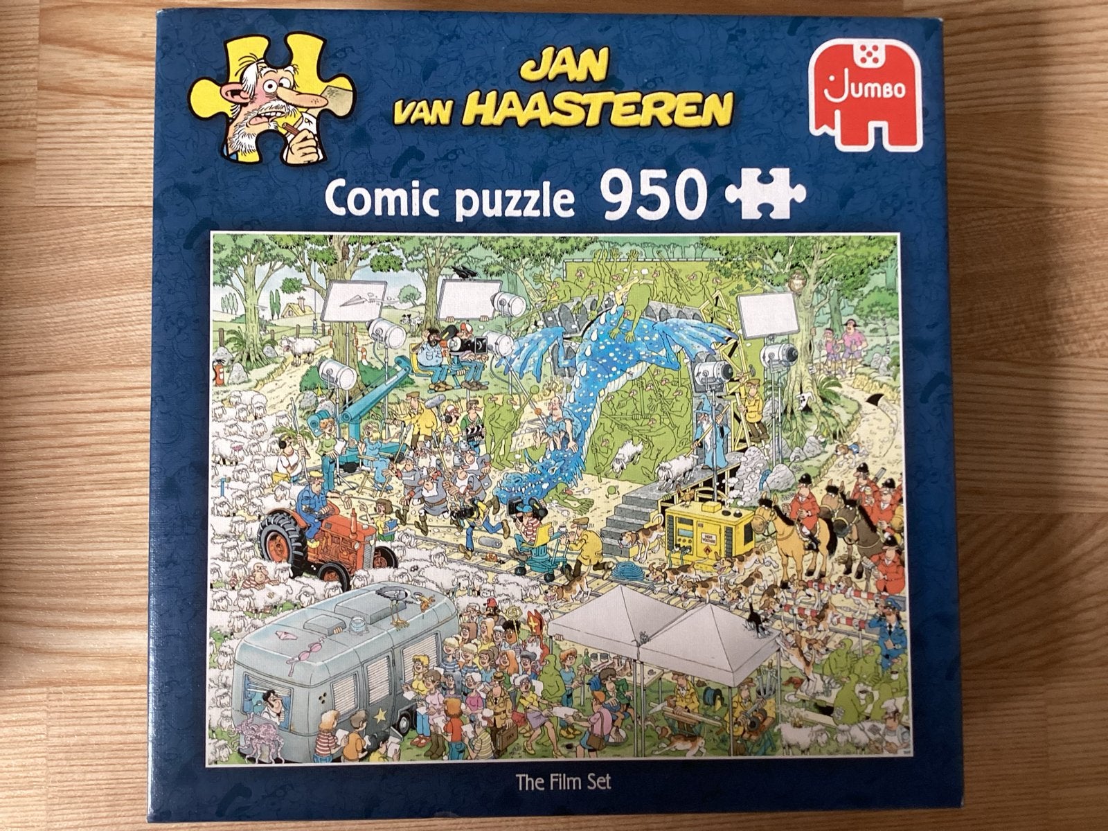 Jan van Haasteren Comic Puzzel - The Film Set (950 stukjes), Ophalen, 500 t/m 1500 stukjes, Zo goed als nieuw, Legpuzzel