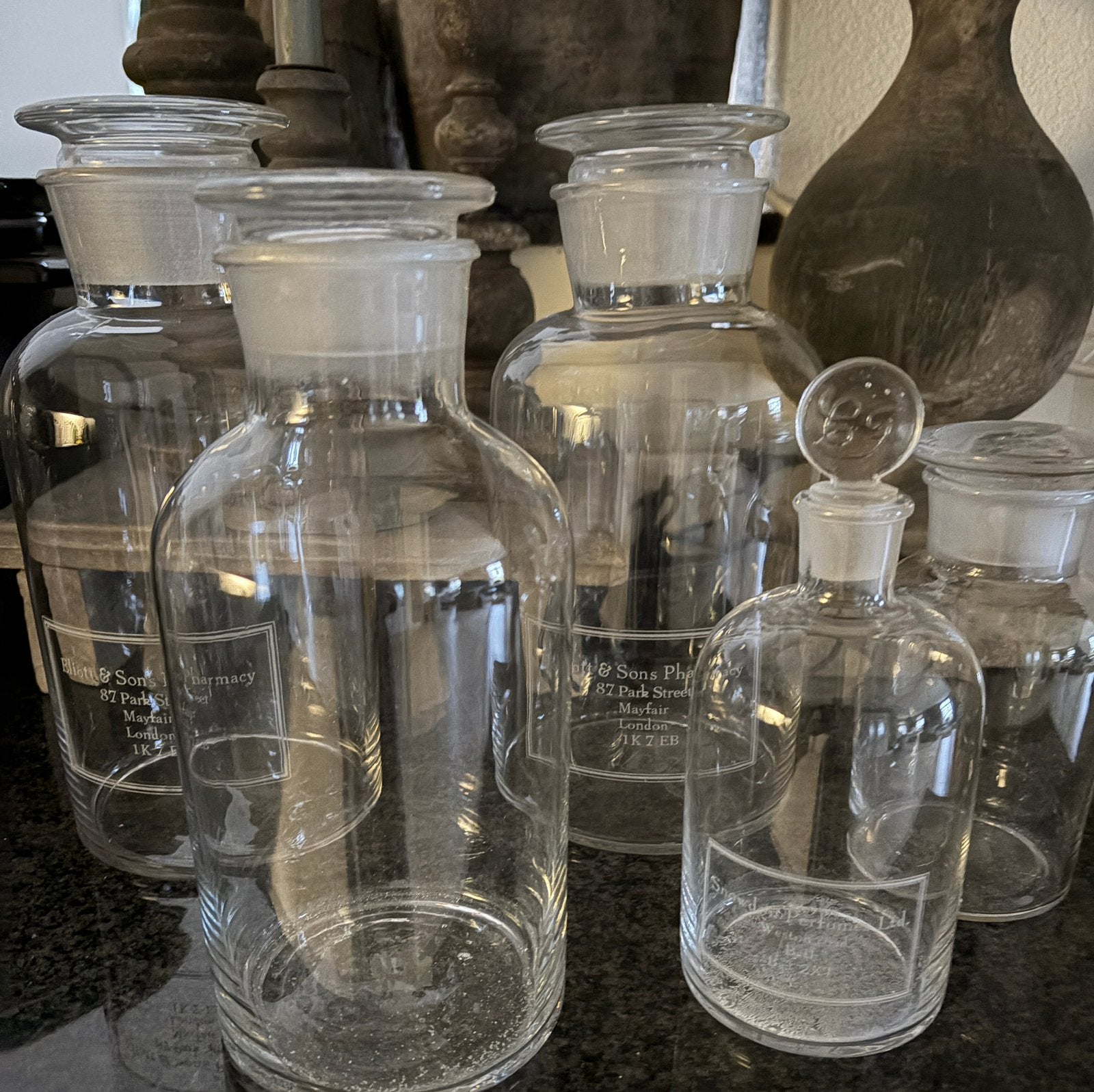 Apothekers flessen, Ophalen, Gebruikt, Glas