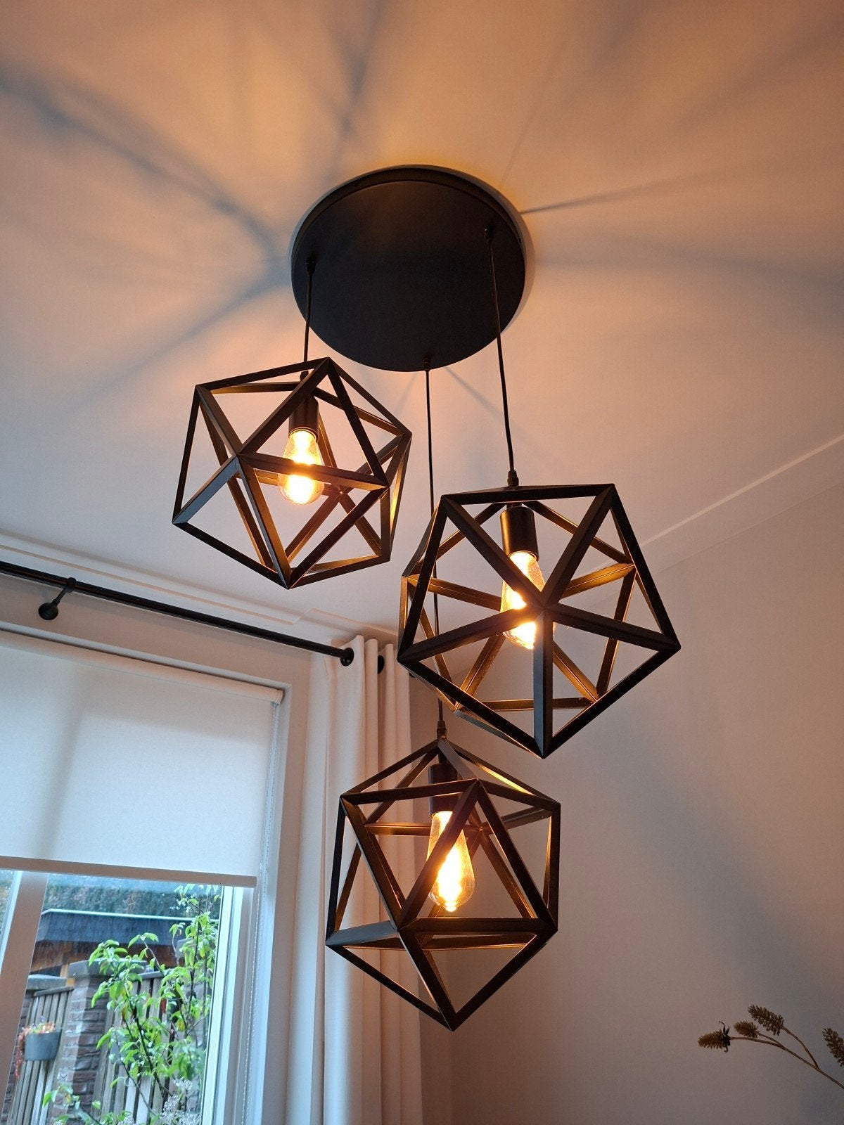 Hanglamp, plafondlamp, Ophalen, Zo goed als nieuw, Metaal