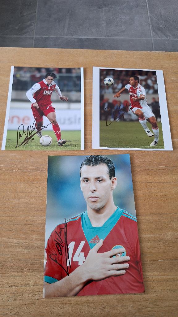 Foto 20x25 cm met handtekening; Mounir El Hamdaoui # Ajax AZ, Ophalen of Verzenden, Nieuw, Ajax, Overige typen