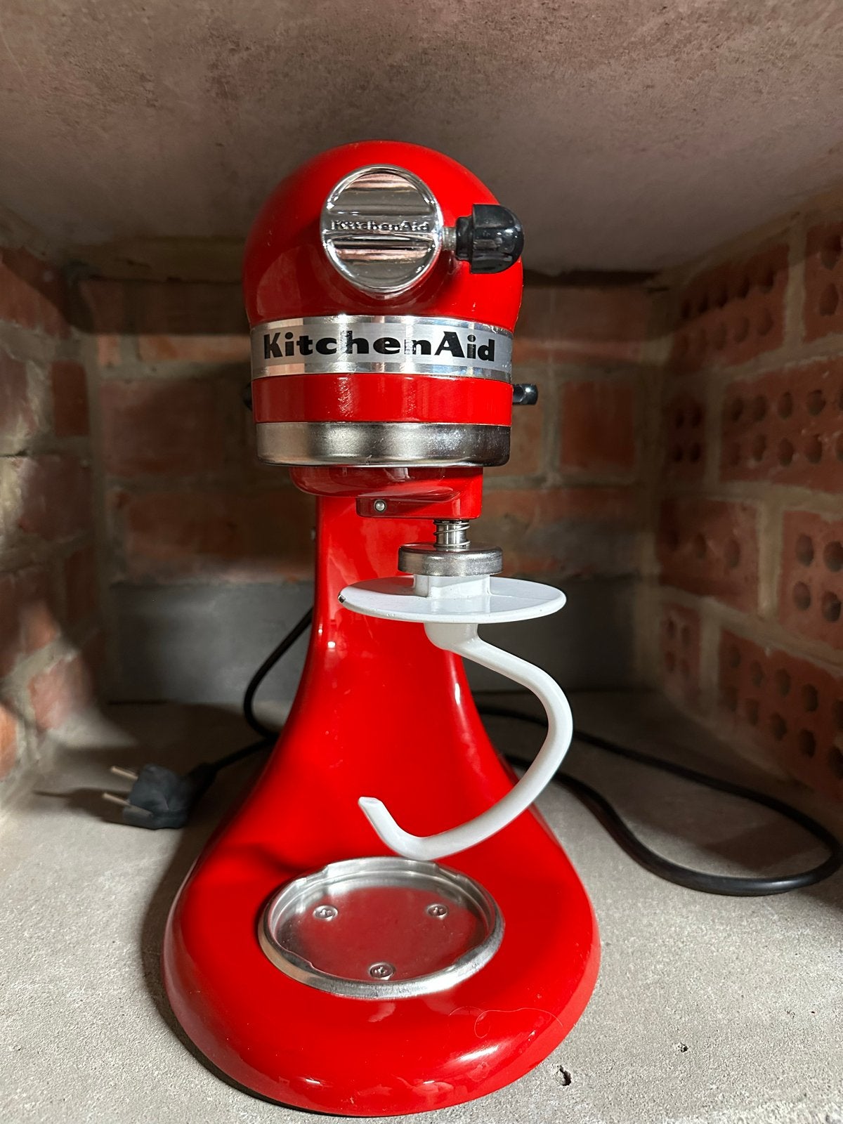 KitchenAid Artisan Keukenmixer - Rood, 4 liter of meer, Ophalen of Verzenden, Zo goed als nieuw, 3 snelheden of meer