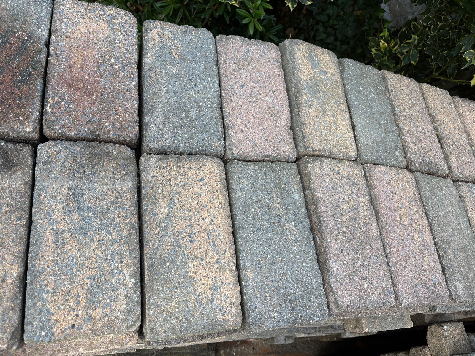 Gratis ophalen: 33m2 oprit stenen 14x28cm 6cm dik, Ophalen, Gebruikt, Klinkers, 10 m² of meer