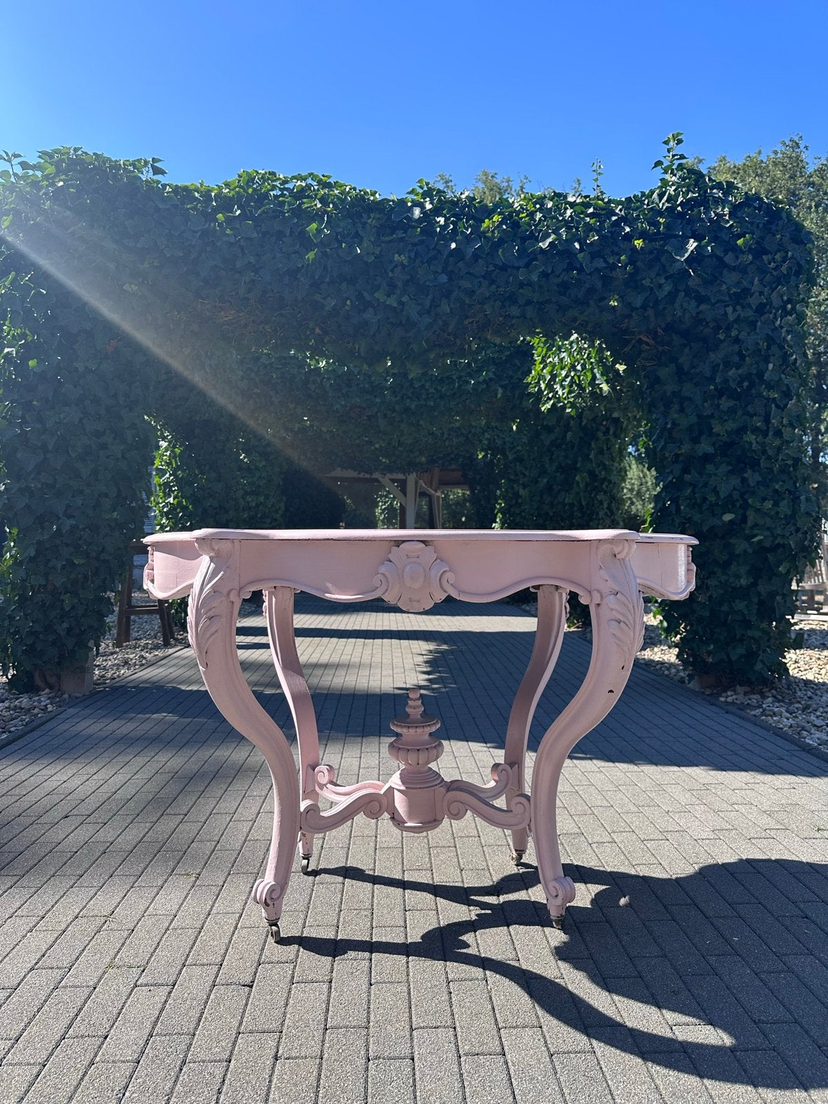 Antieke Roze Console Tafel - Barok Stijl, Antiek en Kunst, Ophalen
