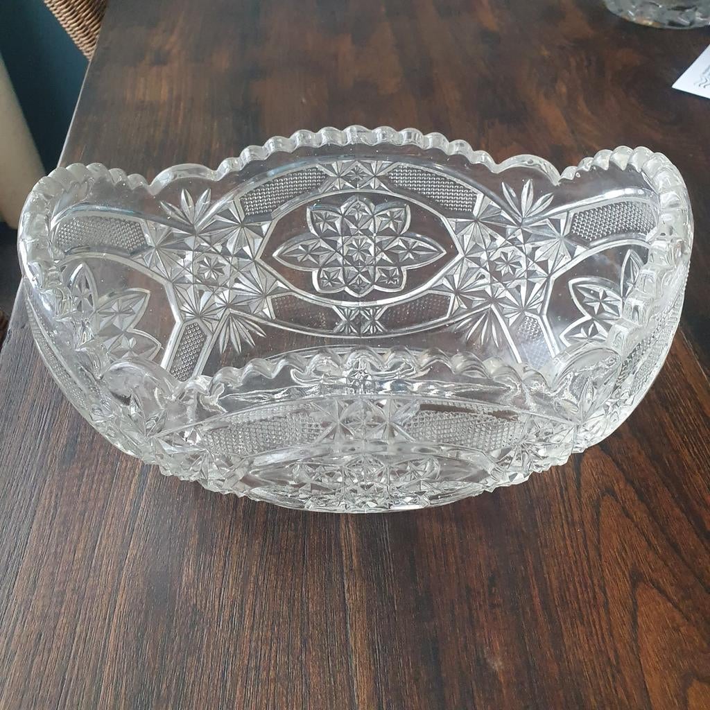 Glazen schaal met patroon, Antiek en Kunst, Antiek | Glas en Kristal, Ophalen