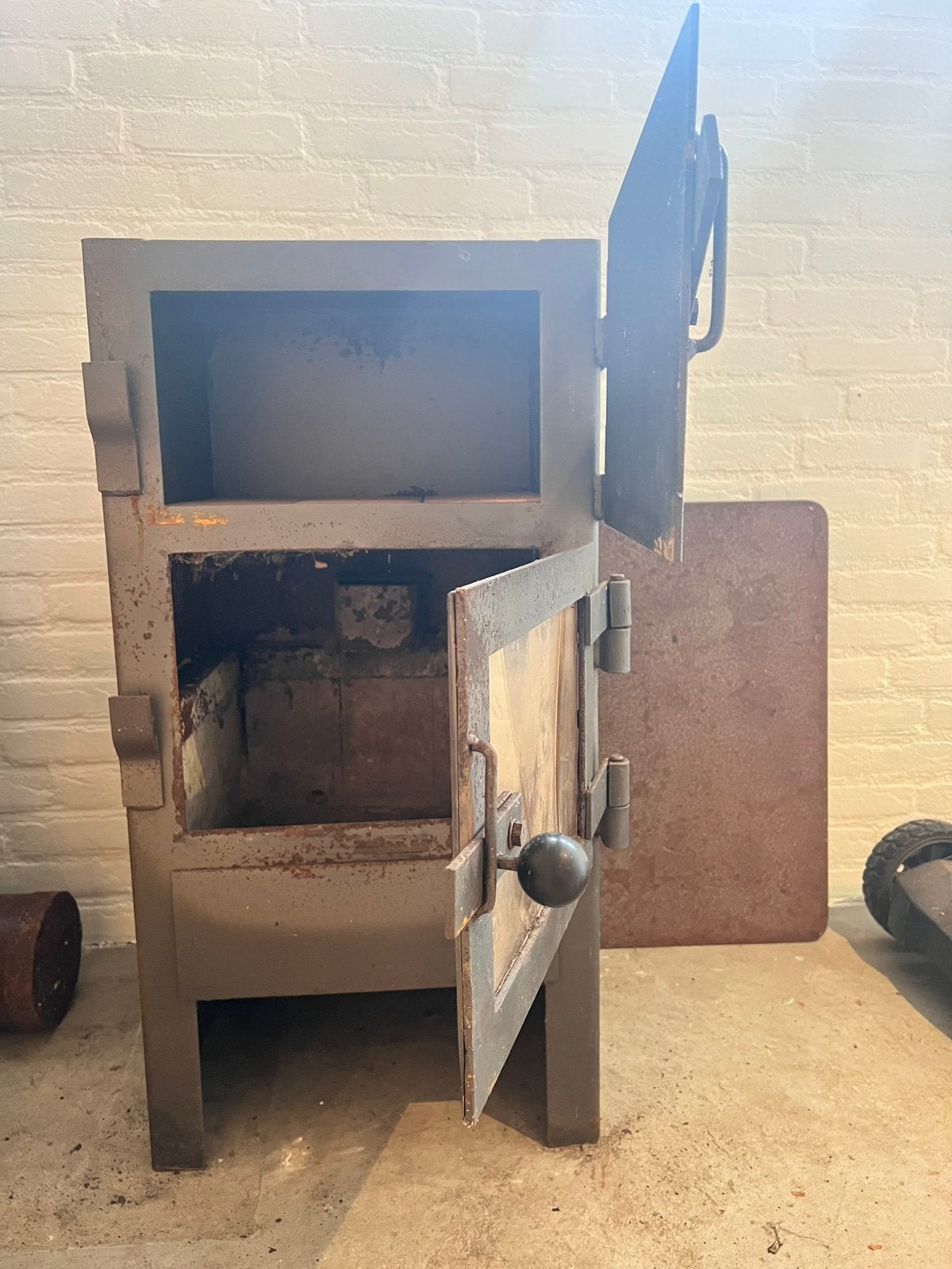 Houtkachel met oven Dik Geurts opknapper, Ophalen of Verzenden