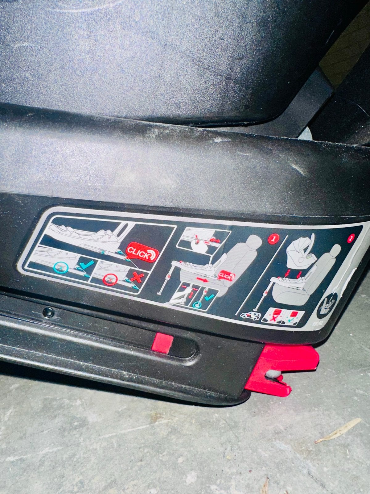 Blij'r autostoel i-Size 40-87cm met Isofix base, Zijbescherming, Zo goed als nieuw, Isofix, 0 t/m 13 kg