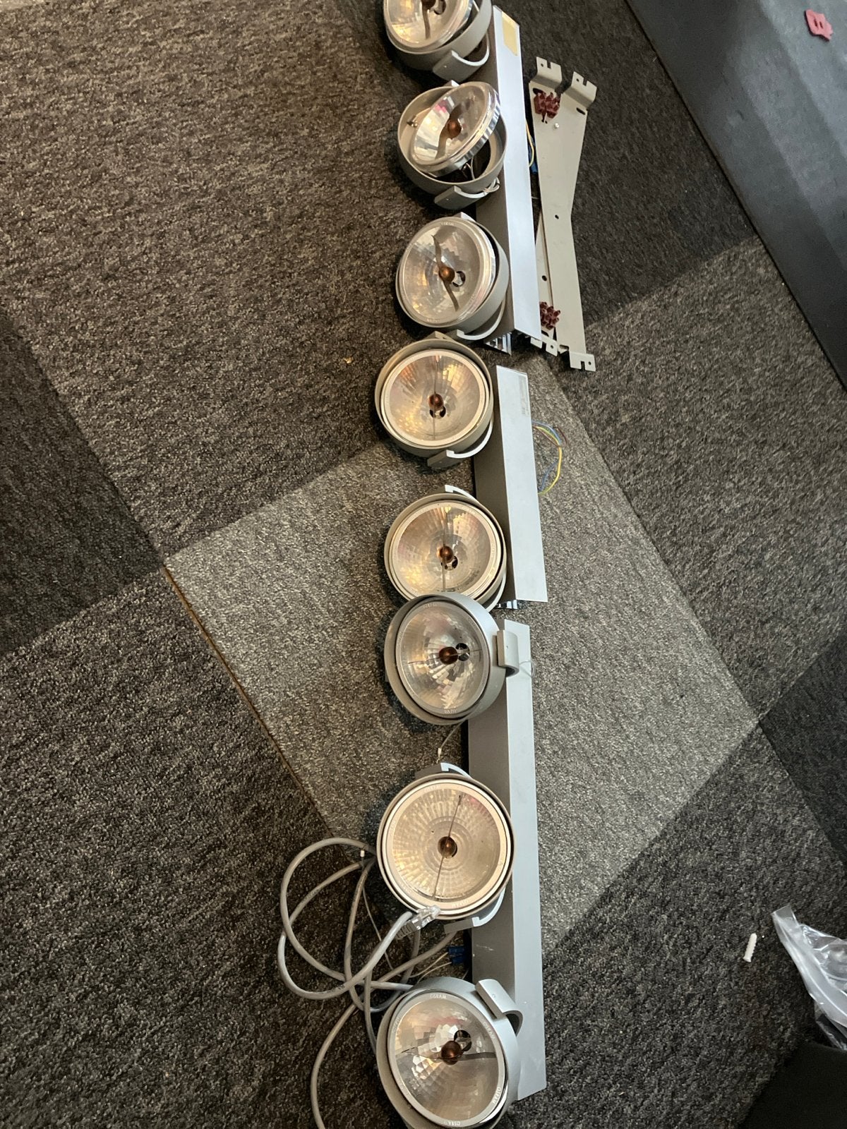 Delta Light Verlichting - Set van 8 Opbouwspots met Transfor, Halogeen, Gebruikt, Opbouwspot, Overige merken