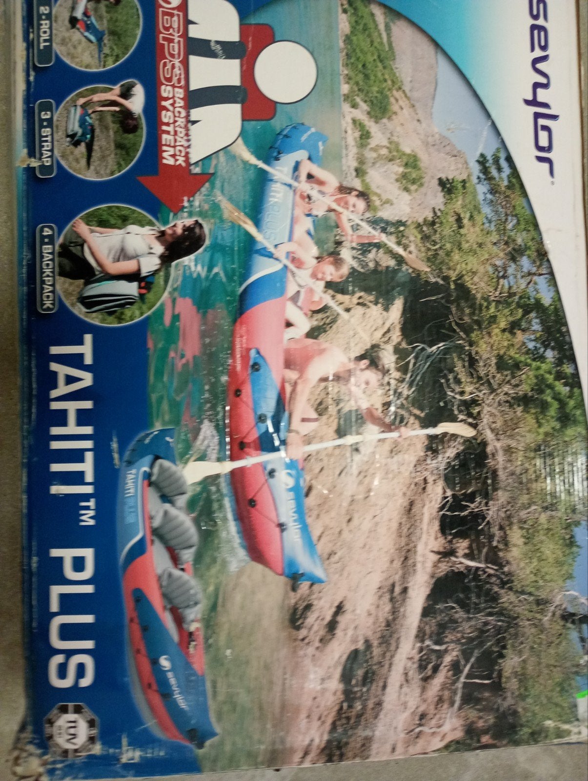 Sevylor Tahiti Plus Opblaasbare Kajak - 2+1 persoons, Watersport en Boten, Kajaks, Zo goed als nieuw, 2-persoons, Ophalen of Verzenden