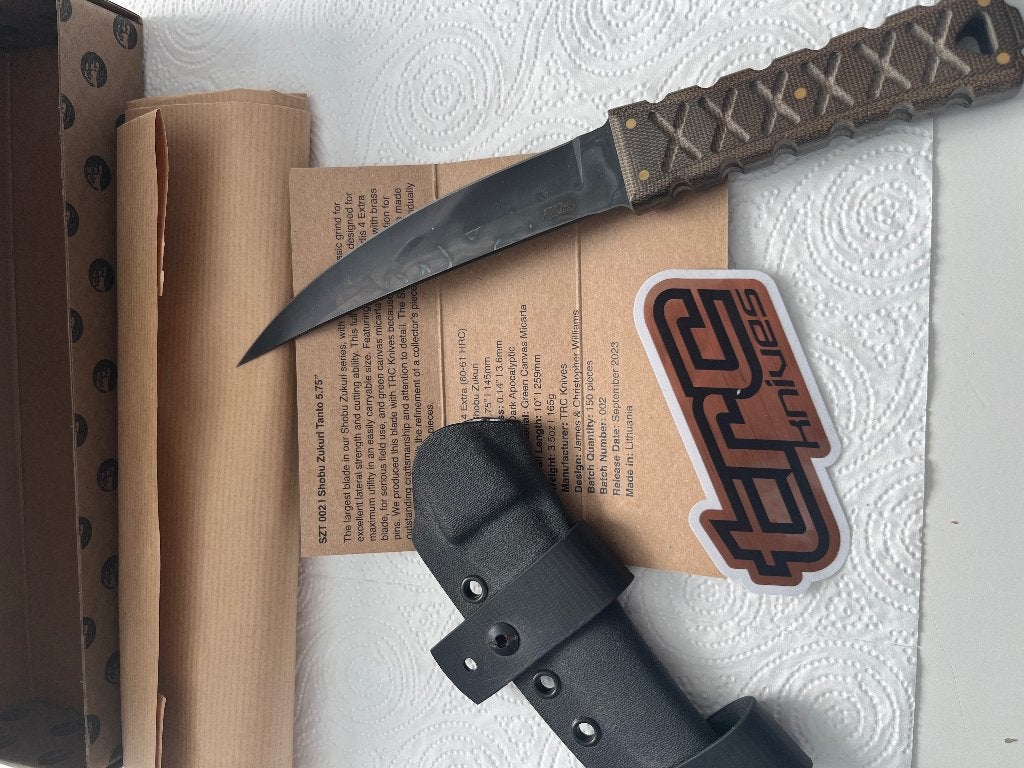 Williams Blade Design by TRC knives, Verzamelen, Militaria | Algemeen, Ophalen, Landmacht, Nederland, Mes of Dolk