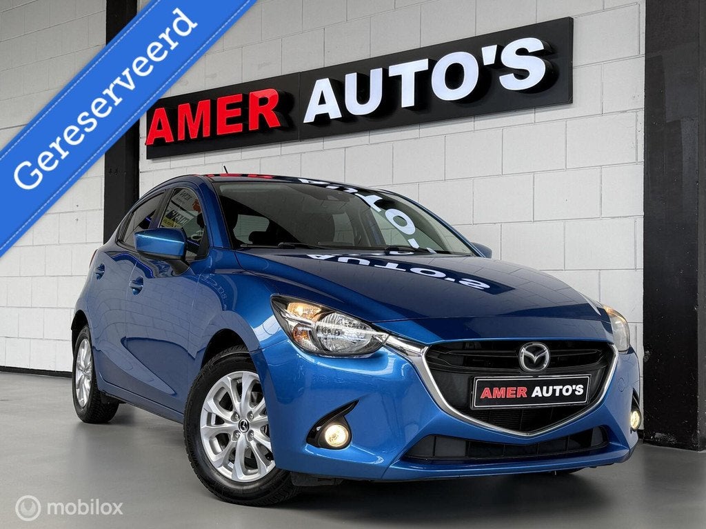 Mazda 2 1.5 Skyactiv-G/1e eign/Zeer nette staat/Navi/LageKM, Stof, Gebruikt, Zwart, 4 cilinders
