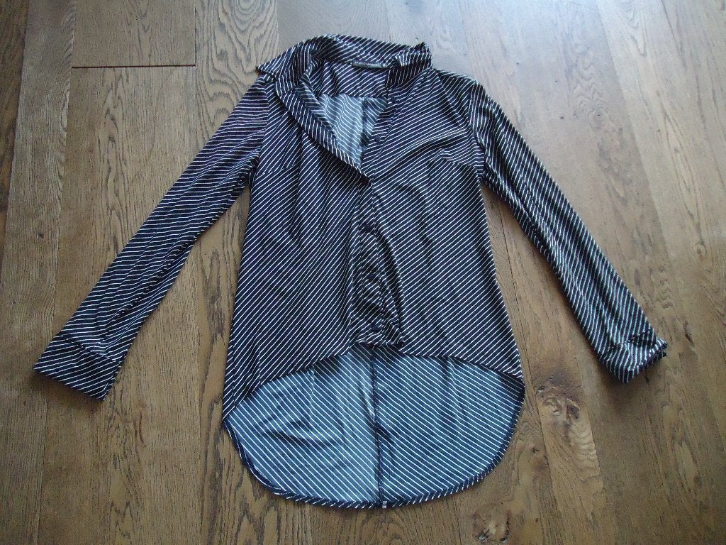 Zwart gestreepte Studio Anneloes blouse M, Maat 38/40 (M), Studio Anneloes, Zwart, Ophalen of Verzenden