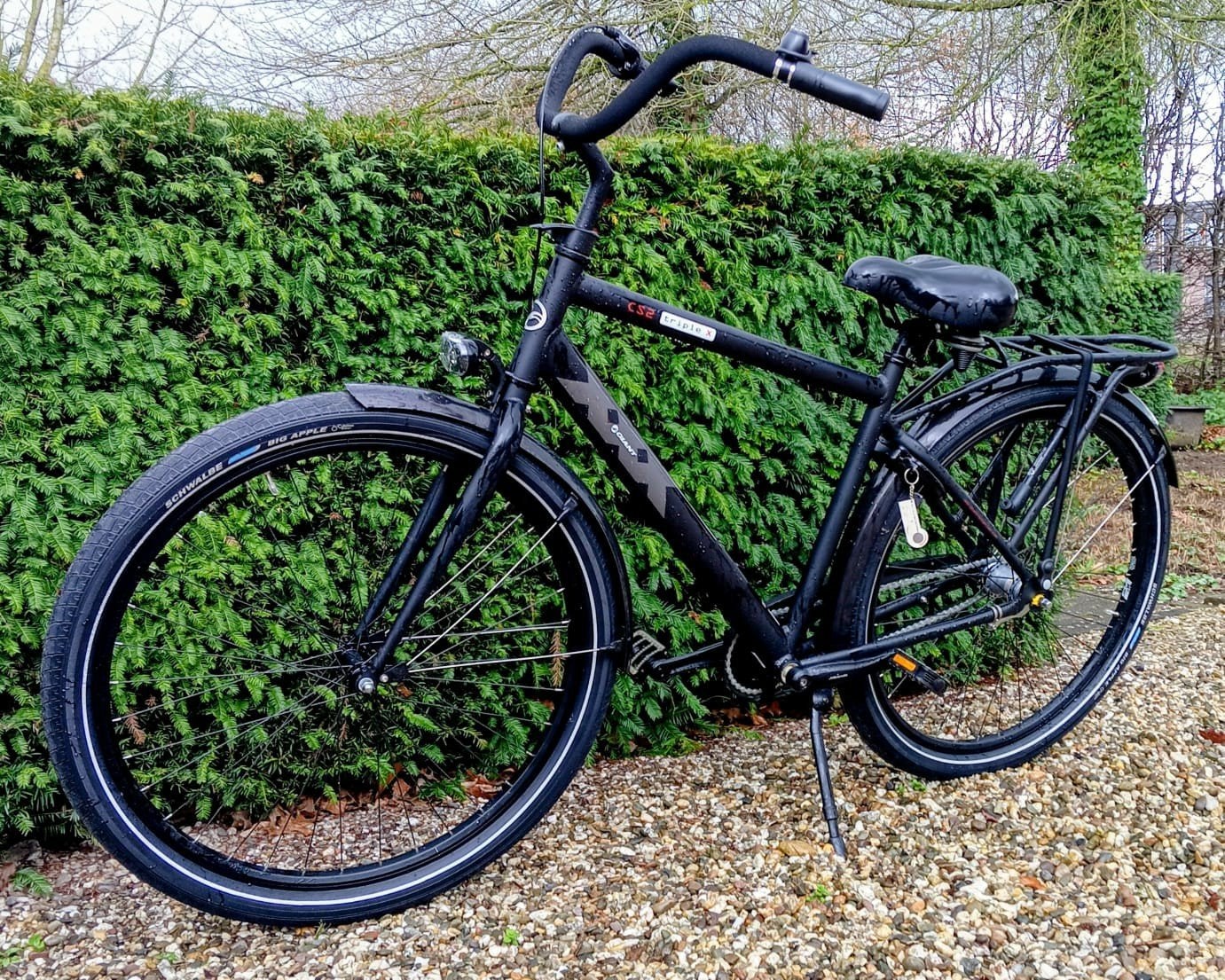 Nette zwarte fiets met terugtraprem, Ophalen, Zo goed als nieuw, Overige merken