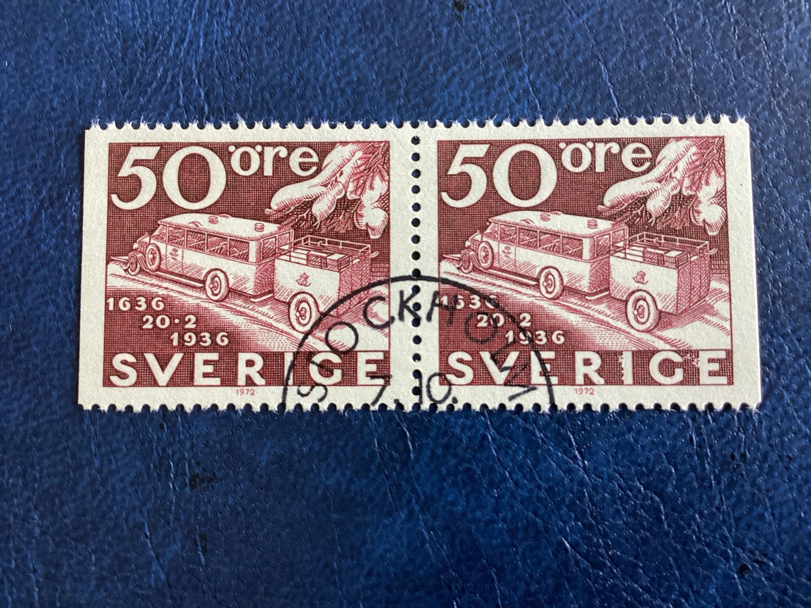 Zweden 1972-Mi.766-50 öre - 1936 Bus met Aanhanger, Ophalen of Verzenden, Zweden, Gestempeld